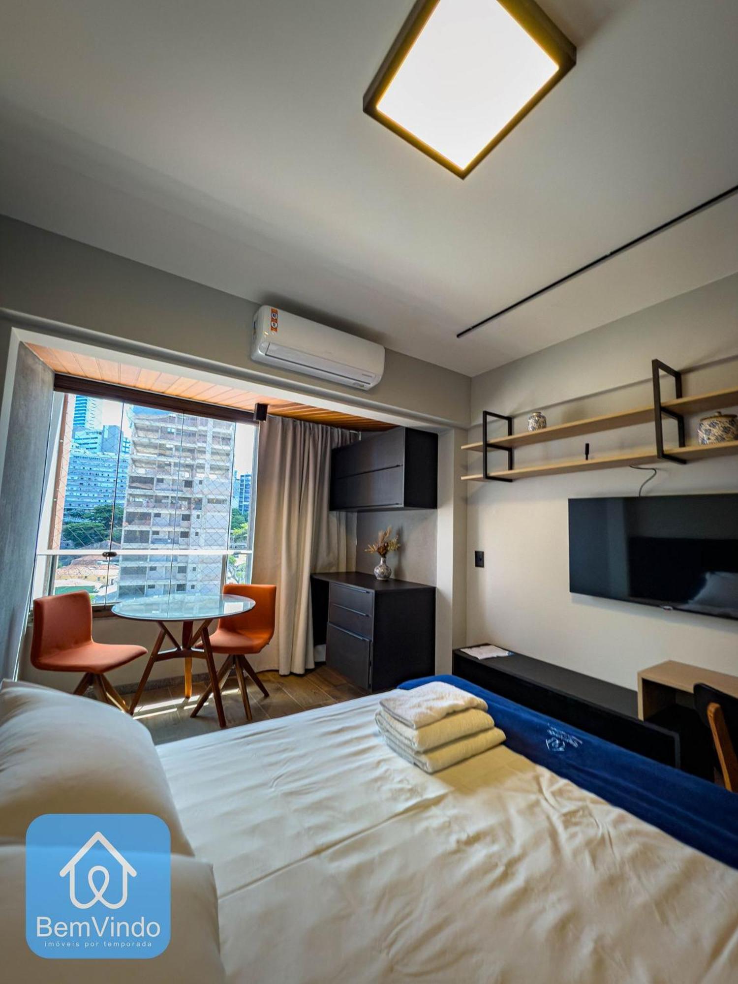 Apartamento Estudio Bem Equipado E Confortavel Na Barra *